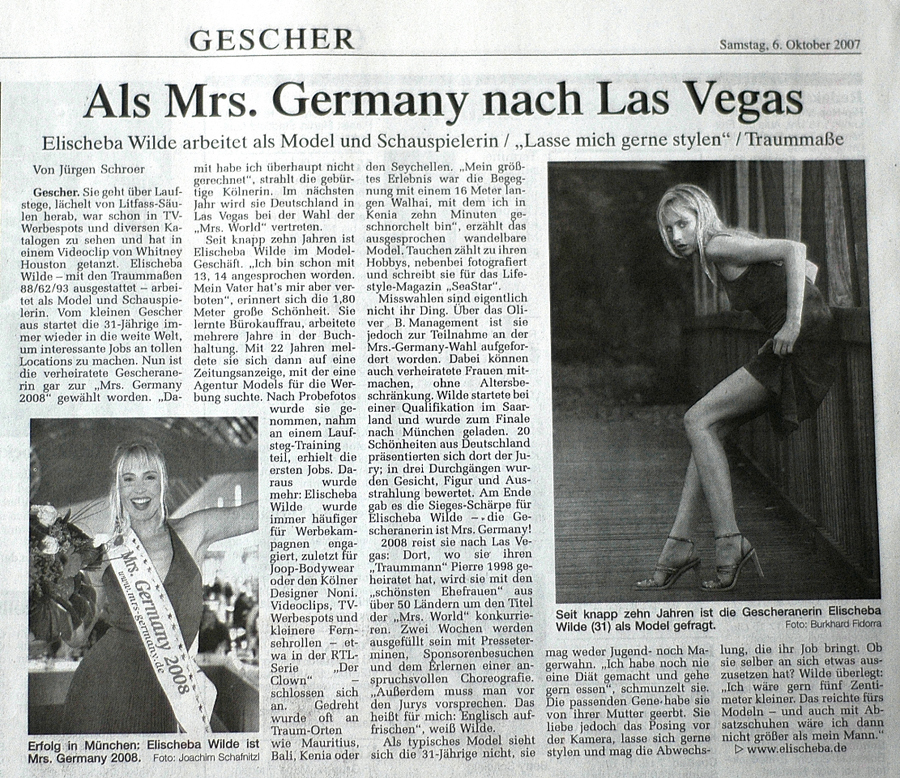 Als Mrs. Germany nach Las Vegas
