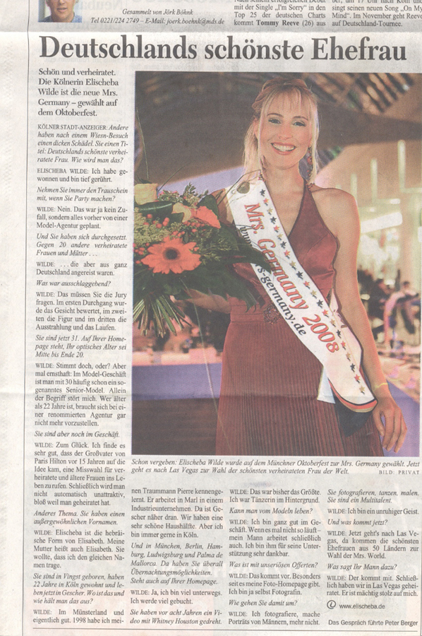 Deutschlands schönste Ehefrau