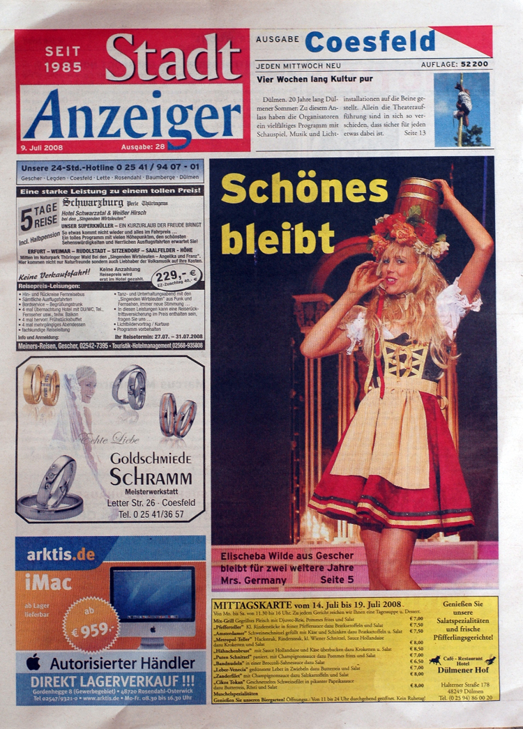 Titel bleibt in Gescher – Rückblick auf Mrs. World Wahl