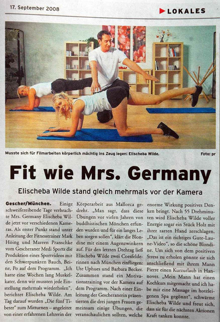 Fit wie Mrs. Germany