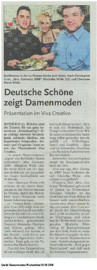 Deutsche Schöne zeigt Damenmoden im VIVA CREATIVO