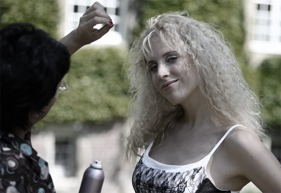 Hairstyling für Shooting
