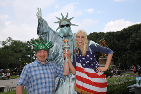 Elischeba und Pierre Wilde im Central Park