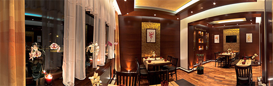 Blick in die Royal Orchid Lounge