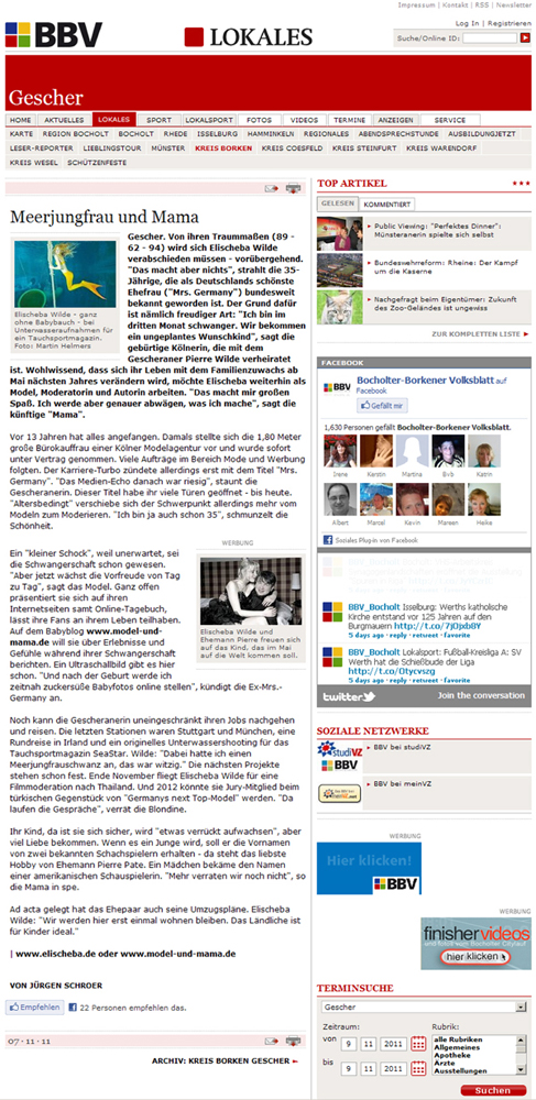 Mrs. Germany Elischeba Wilde: Meerjungfrau und Mama