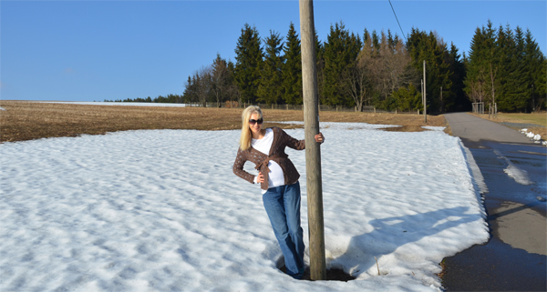 Osterzgebirge Schnee