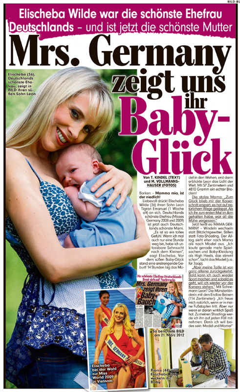 Mrs. Germany zeigt der BILD ihr Baby-Glück