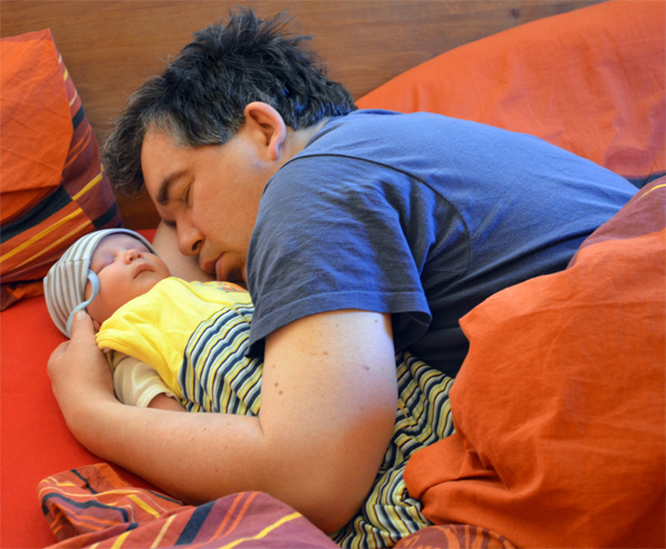 mit_papa Leon mit Papa