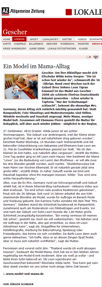 Elischeba Wilde – Ein Model im Mama-Alltag