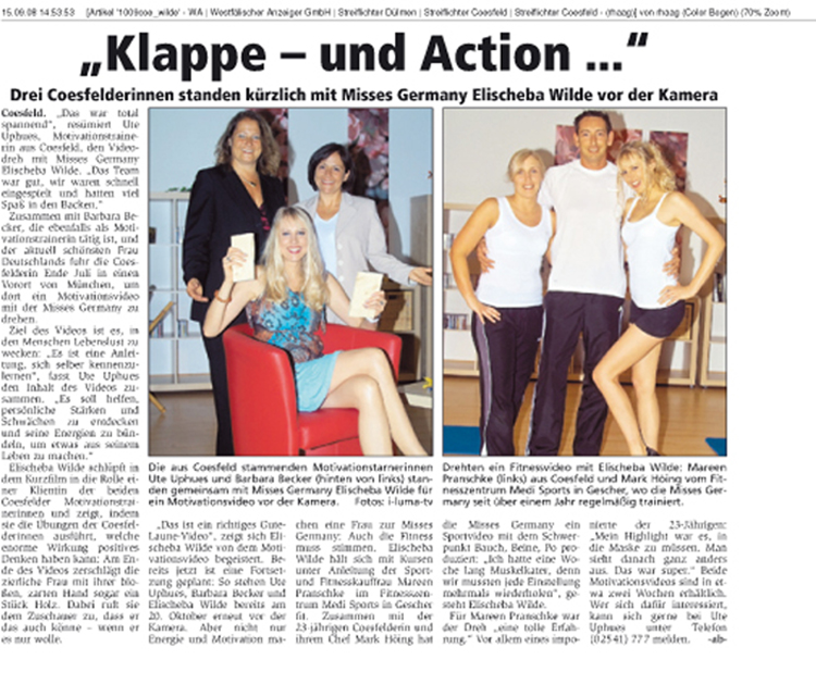 „Klappe – und Action …“