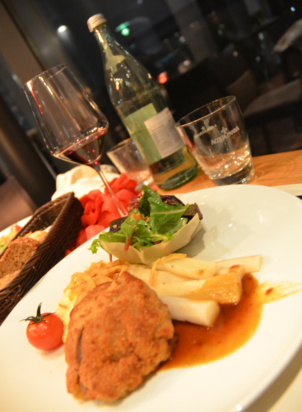 Cordon Bleu mit Schwarzwurzeln