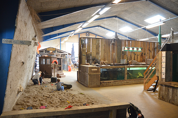 sandstrand unterm dach