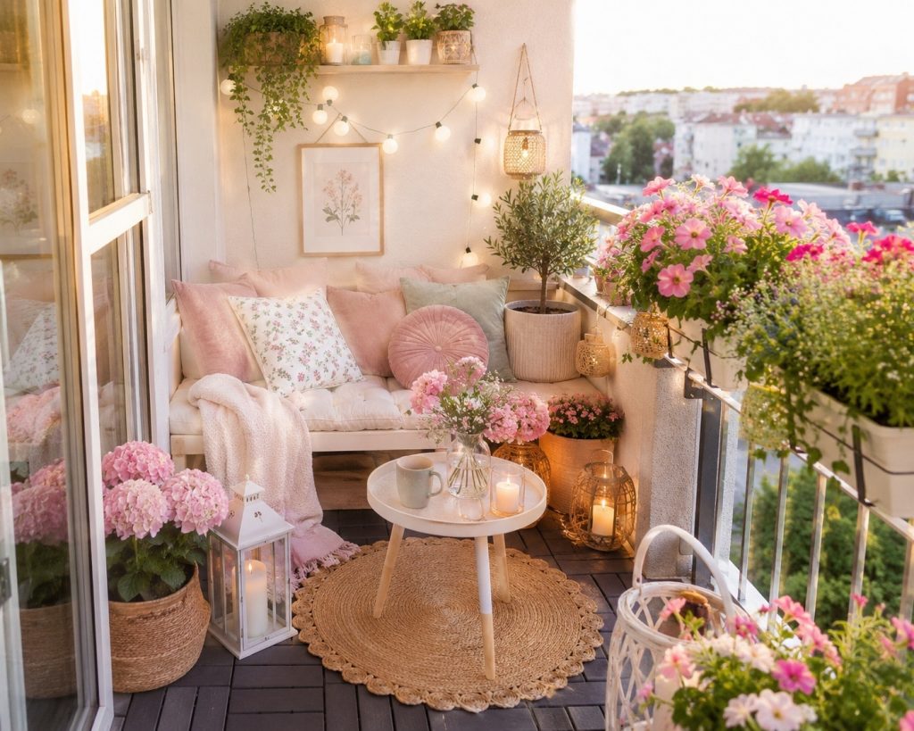 Balkon nach Urlaub einrichten