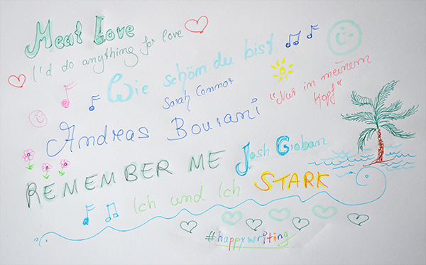 handschrift happy writing