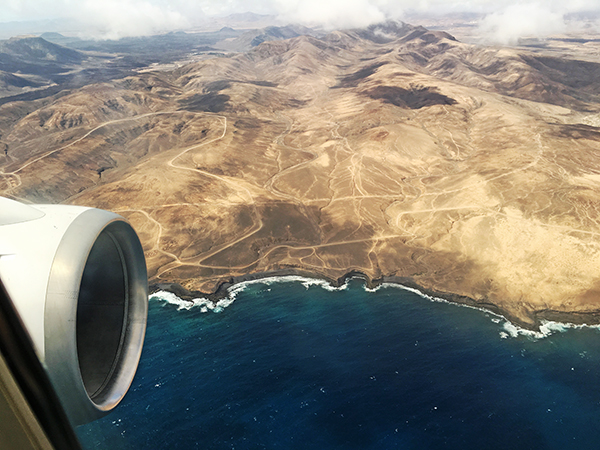 fuerteventura vom flugzeug aus 2016