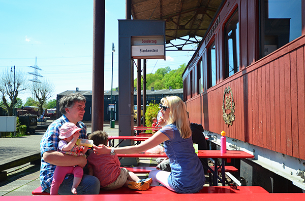 picknick im eisenbahnmuseum