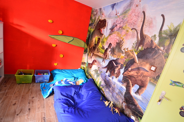 Tapete mit Dinosauriern