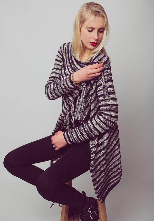 Cardigan mit Holzknopf