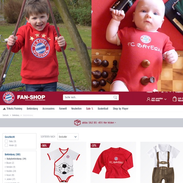 FC Bayern Fanshop Baby