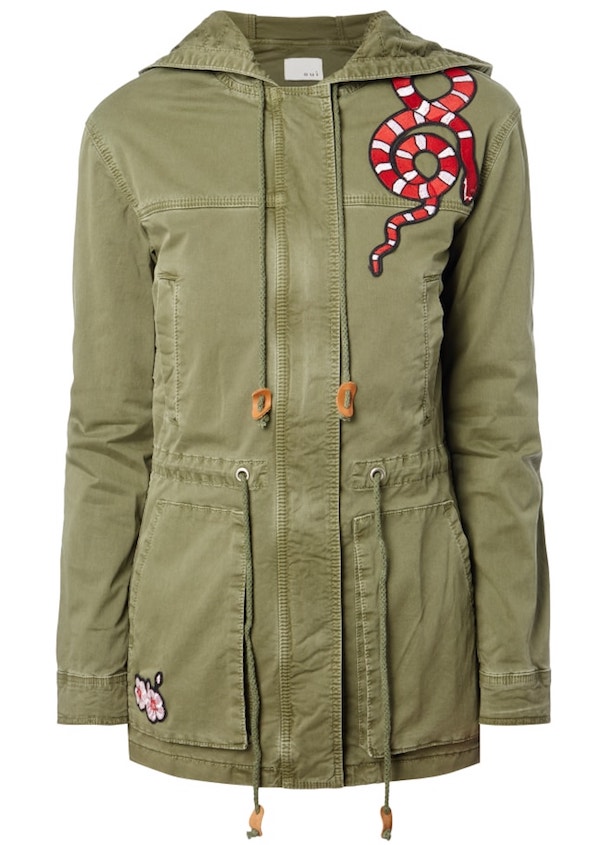 Oui Parka in olivgrün