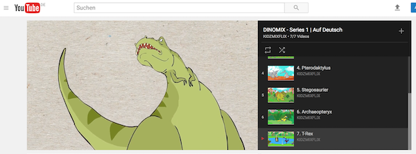 Dinosaurier Kinderfilme auf YouTube