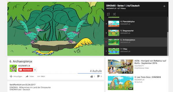 Kinderfilme auf YouTube