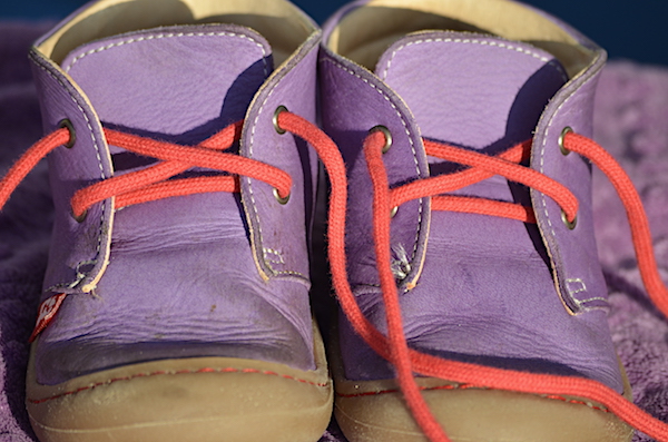 Reinigung der Schuhe