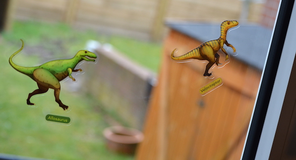Dinosaurier Aufkleber für das Fenster