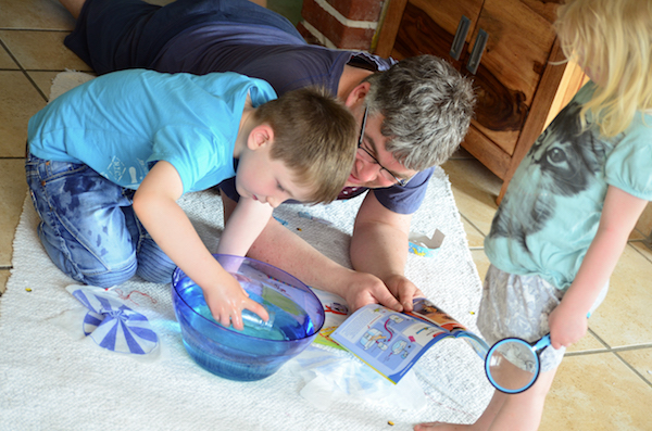 Experiment mit Wasser