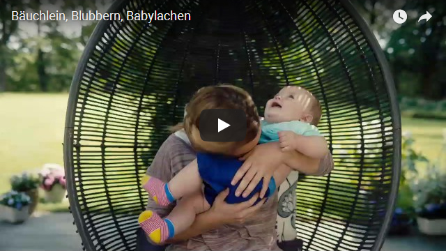 Bäuchlein Blubbern Babylachen