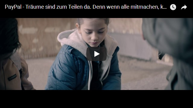 PayPal - Träume sind zum Teilen da