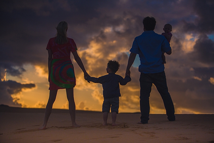 Family Wilde - Sonnenuntergang auf Fuerteventura
