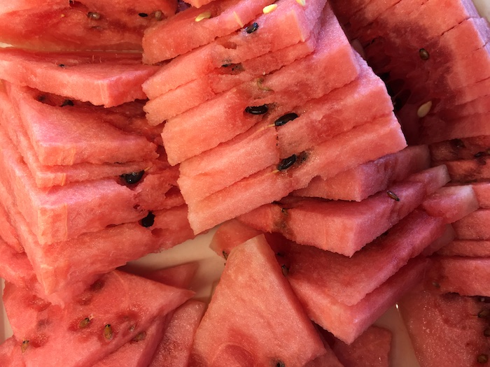 frische Wassermelonen geschnitten