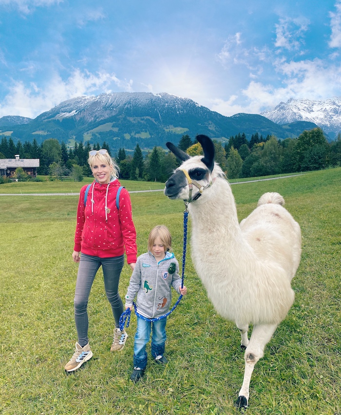 Elischeba Wilde - Lama Trekking mit Barbara Steinacher in Fieberbrunn
