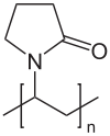 Polyvinylpyrrolidon Strukturformel