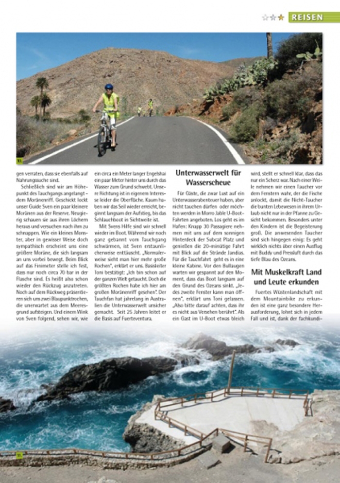 Elischebas Reisebericht über Fuerteventura im SeaStar Magazin