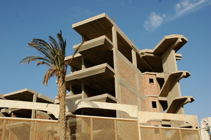unfertiges Haus - hässliche Seite von Hurghada
