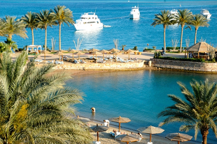 Marriott Beach Resort Hurghada - Blick aufs Meer