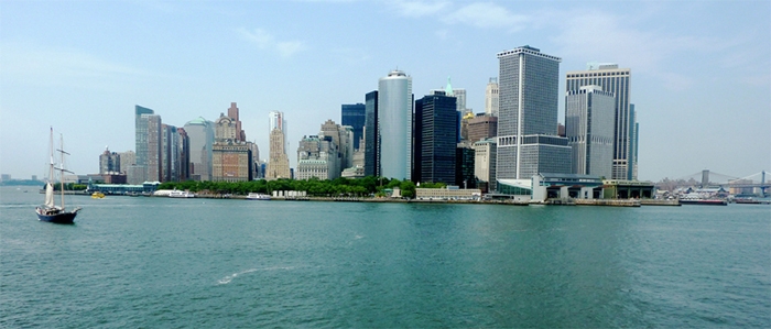 Ausblick auf die Skyline von Manhattan - New York City