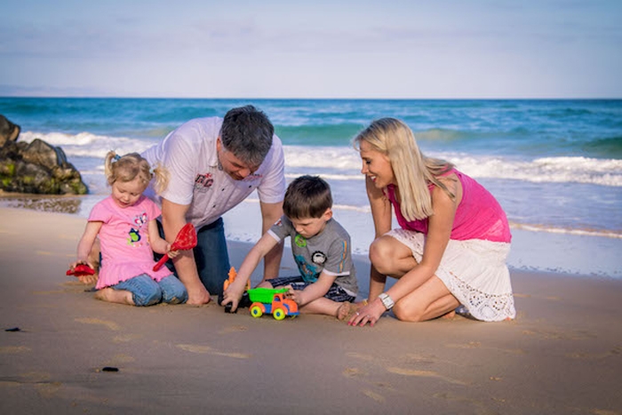 Family Wilde am Strand auf Fuerteventura