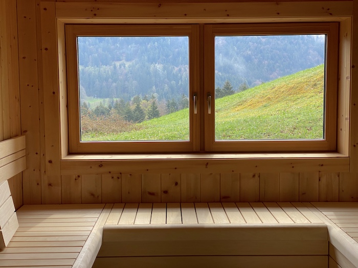 Sauna im Mountain Retreat Center im Chiemgau