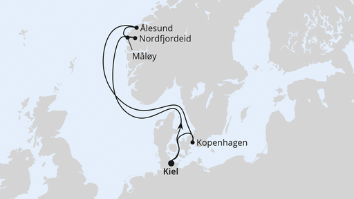 03_08_2024 – 10_08_2024 NORWEGEN AB KIEL 7 Tage ab Kiel mit AIDAnova