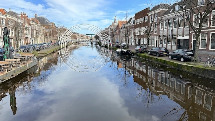 die Stadt Leiden - Blick auf die Grachten