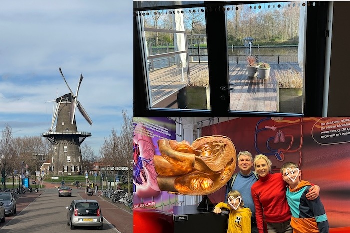Familienurlaub in der holländischen Stadt Leiden - Collage