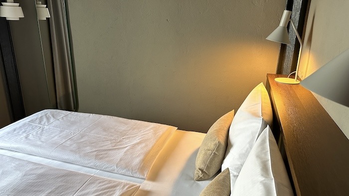 Bett im Hotel Südspeicher in Kappeln