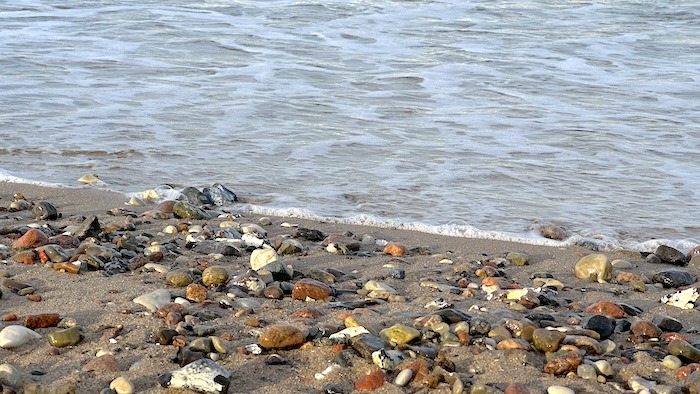 Steine am Strand der Ostsee