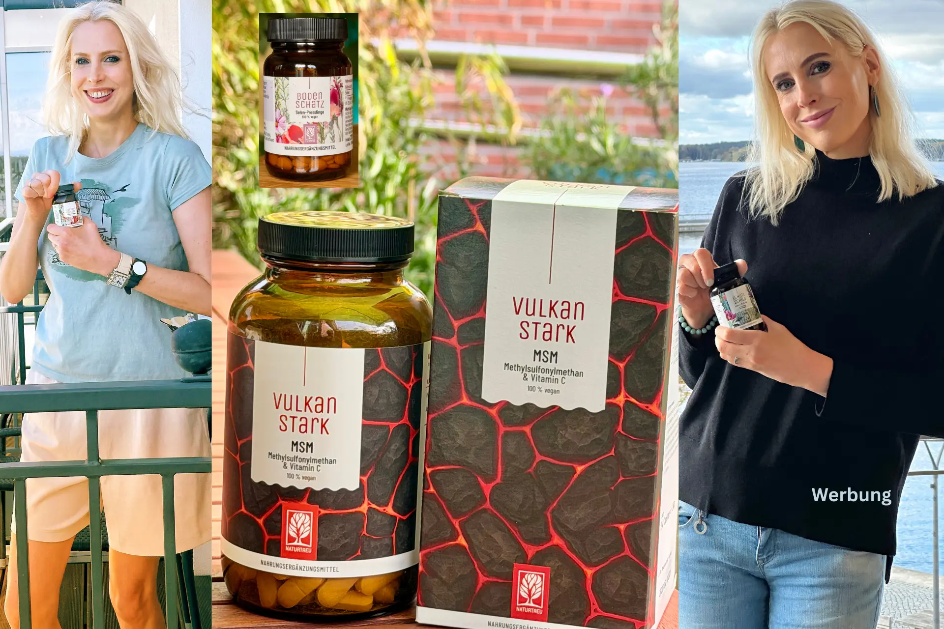 Gesundheitsbloggerin Elischeba Wilde mit NATURTREU Produkten welche sie auf ihrem Blog mit geprüften Rabattcodes vorstellt.