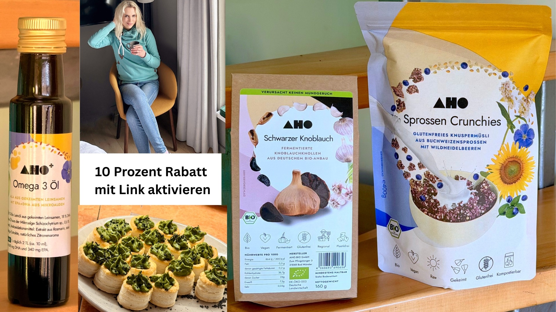 AHO BIO RABATTCODE mit Link aktivieren von Elischebas Blog Artikel über AHO BIO sparen