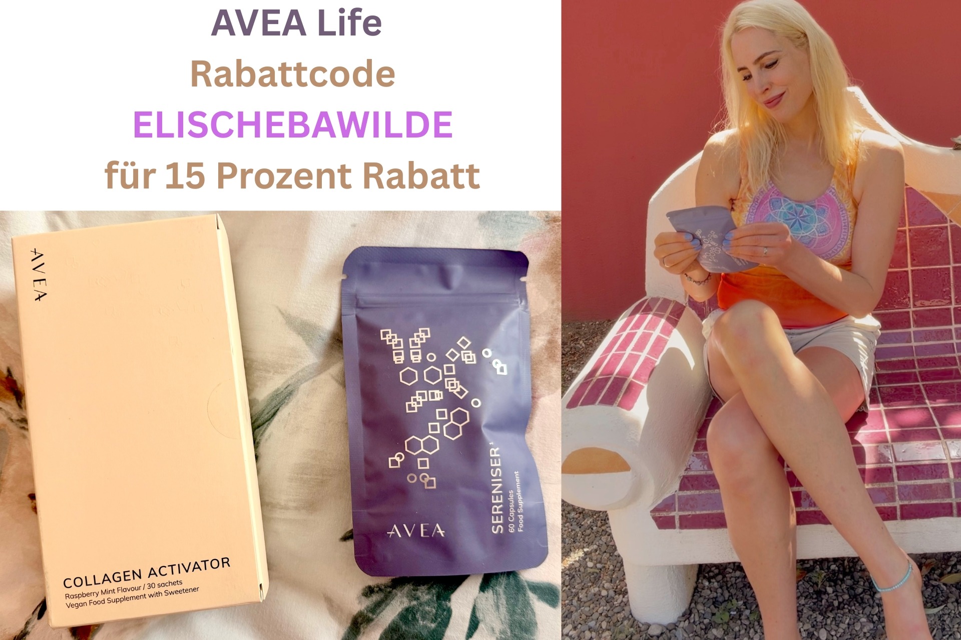 AVEA® Rabattcode ELISCHEBAWILDE: 15% auf alles und Anti-Aging Tipps