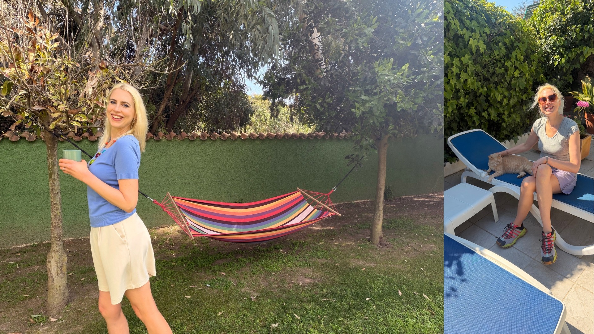 CASA EL MORISCO Yogaurlaub in Adalusien. Hängematten zum Relaxen in der CASA EL MORISCO